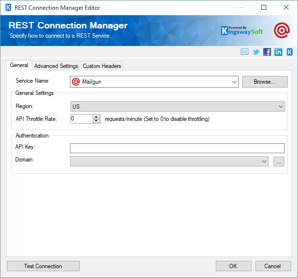 SSIS REST Mailgun Connection Manager